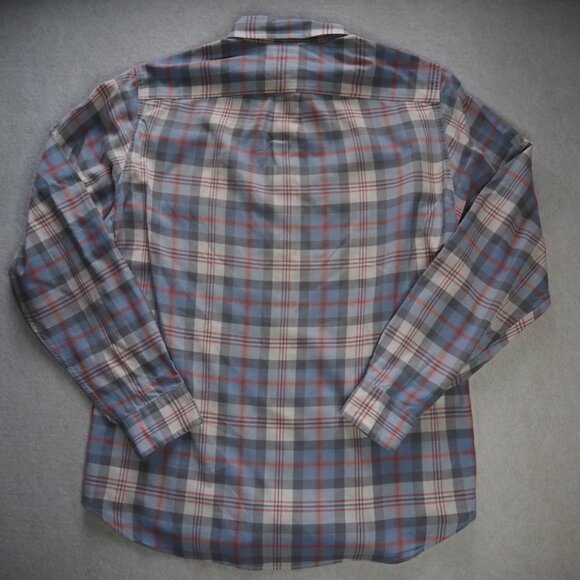 J. Crew Indian Madras Shirt Mens L Plaid Button Down Slim Fit Long Sleeve - Picture 5 of 8